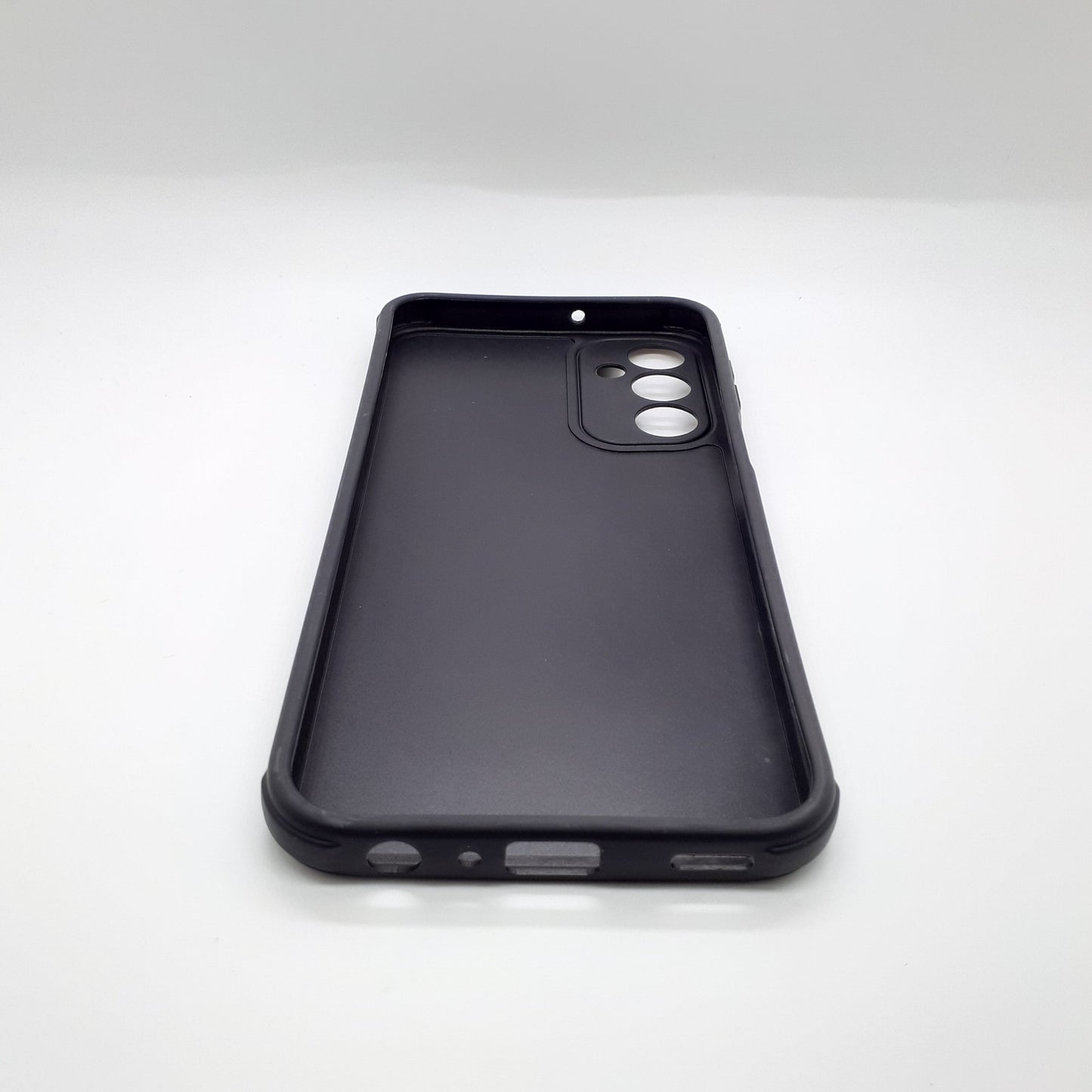 Samsung A24 Carbon Fiber texture Hard Rubber armour back cover shock-porof case