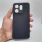 infinix Smart 9 Carbon Fiber texture Hard Rubber armour back cover shock-porof case