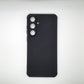 Samsung S24 FE Carbon Fiber texture Hard Rubber armour back cover shock-porof case