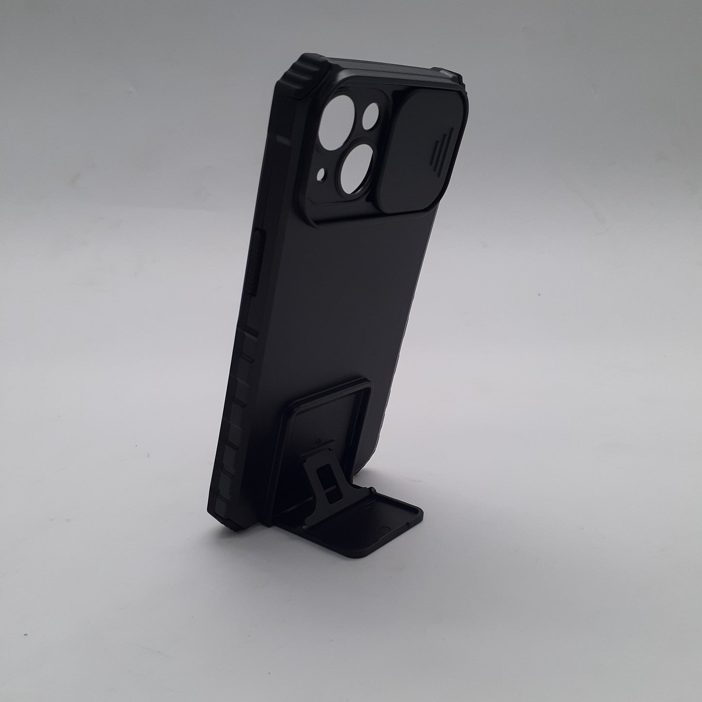 iPhone 14 Case with Camera Slide Cover, Built-in Stand, Military Grade Shockproof Drop Protection, Heavy Duty Rugged Protective Cover