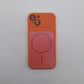 iPhone 14 Orange Back Case - Slim Fit Protective Silicone Phone Cover