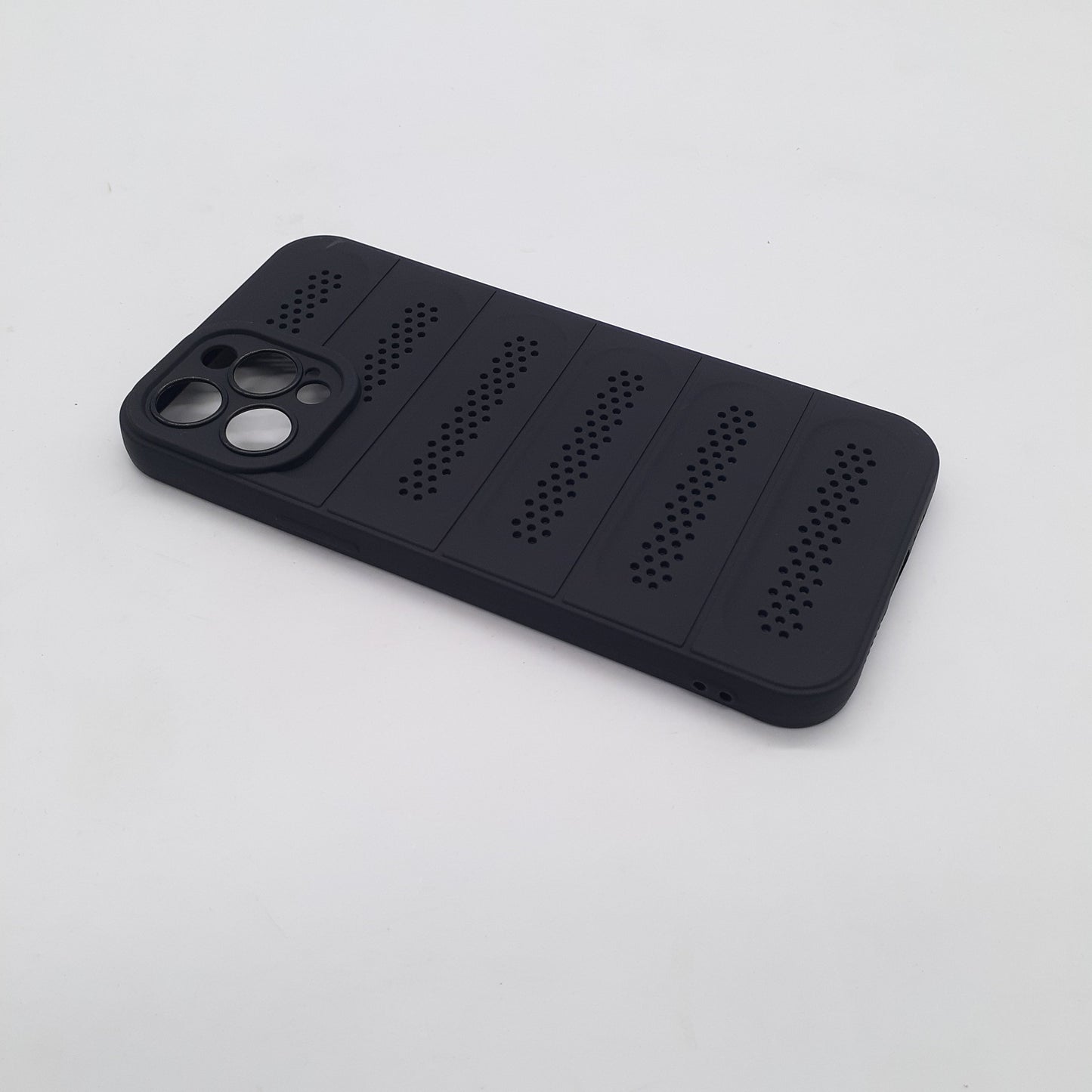 iPhone 12 Pro Max Heat Dissipation Strong TPU Material Phone Case Breathable Hollow Camera Protection Shockproof Ultra Slim Cover