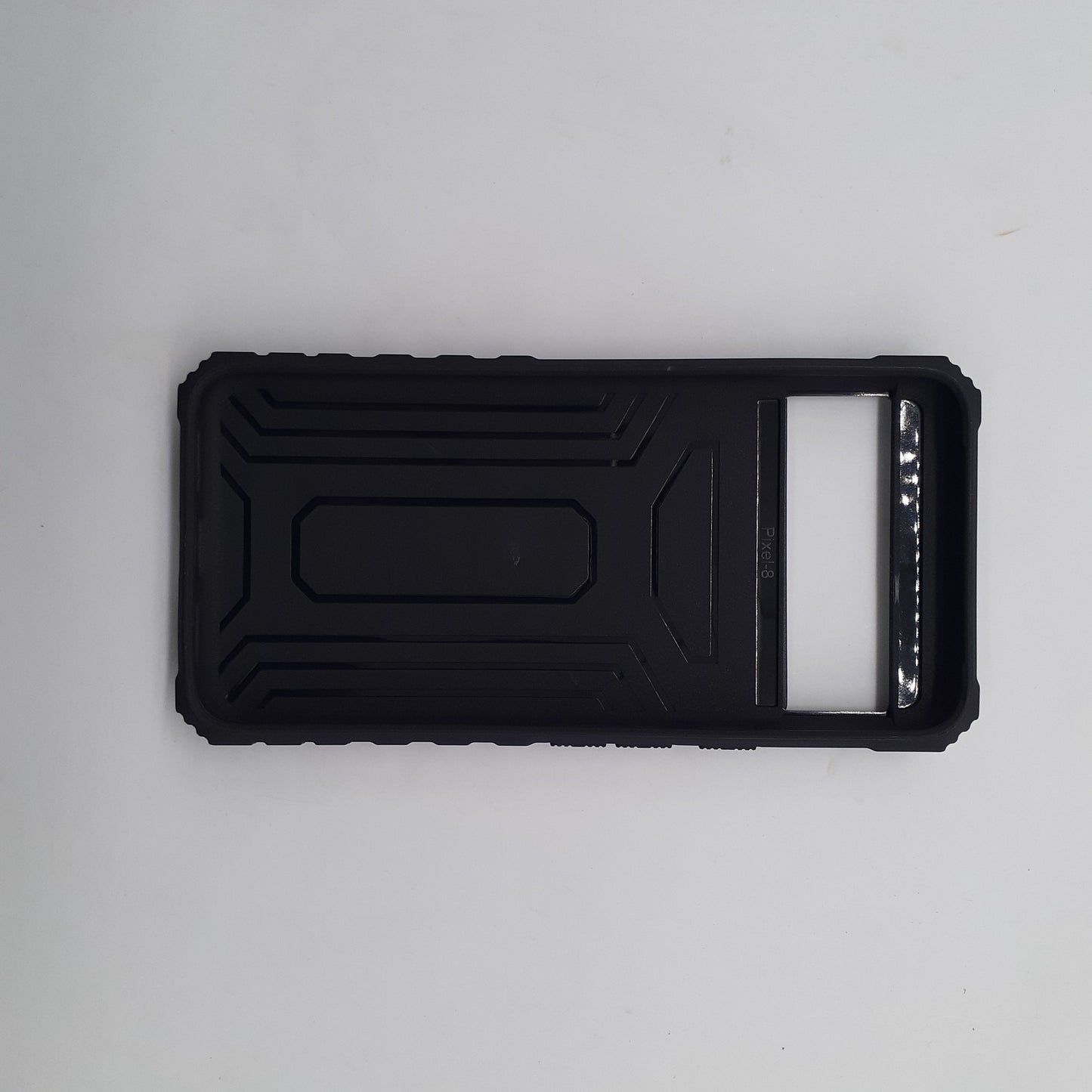 Google Pixel 8 Heavy Duty Shockproof Case with Slide Camera Lens Cover and Integrated Kickstand/Stand for Hands-Free Viewing
