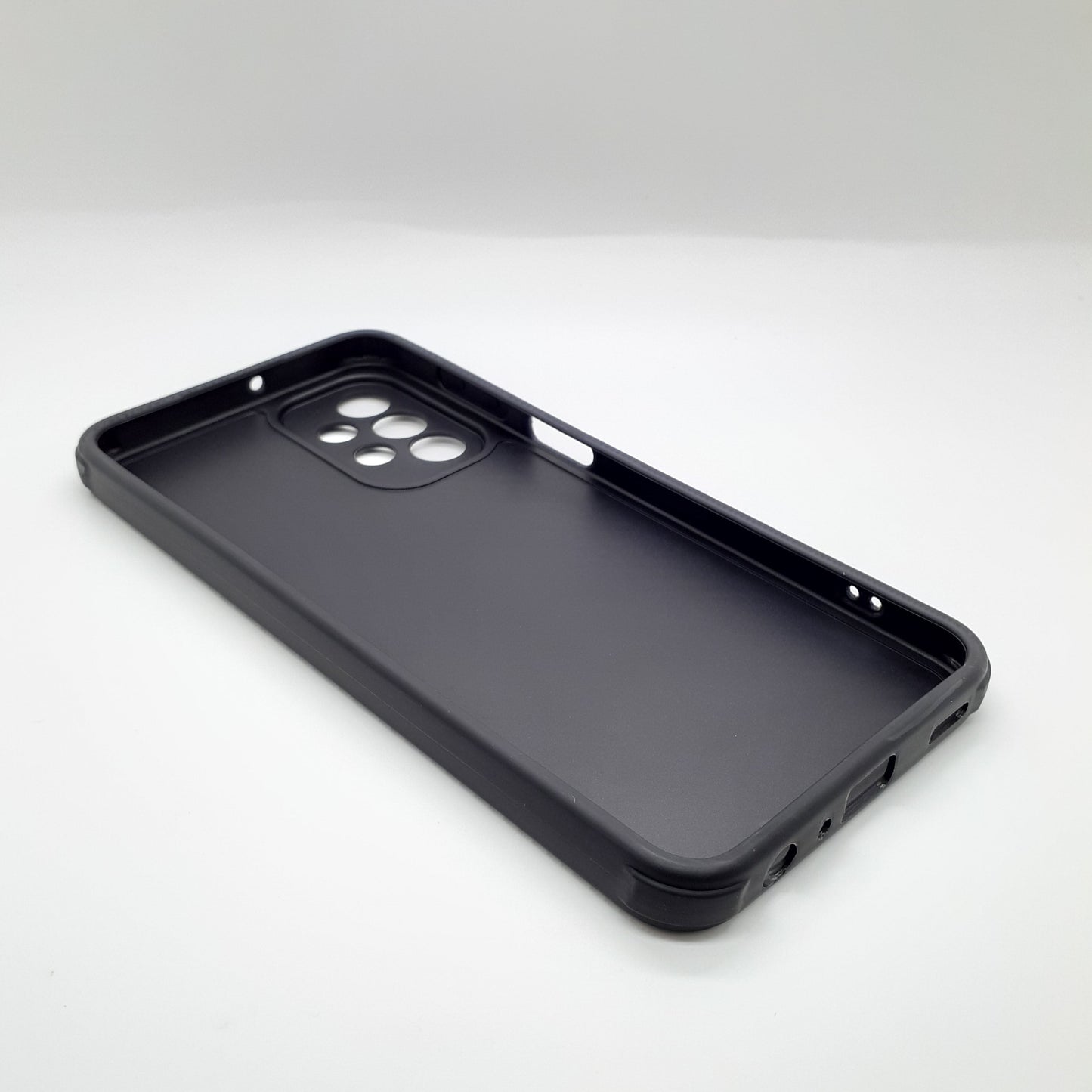 Samsung A23 Carbon Fiber texture Hard Rubber armour back cover shock-porof case