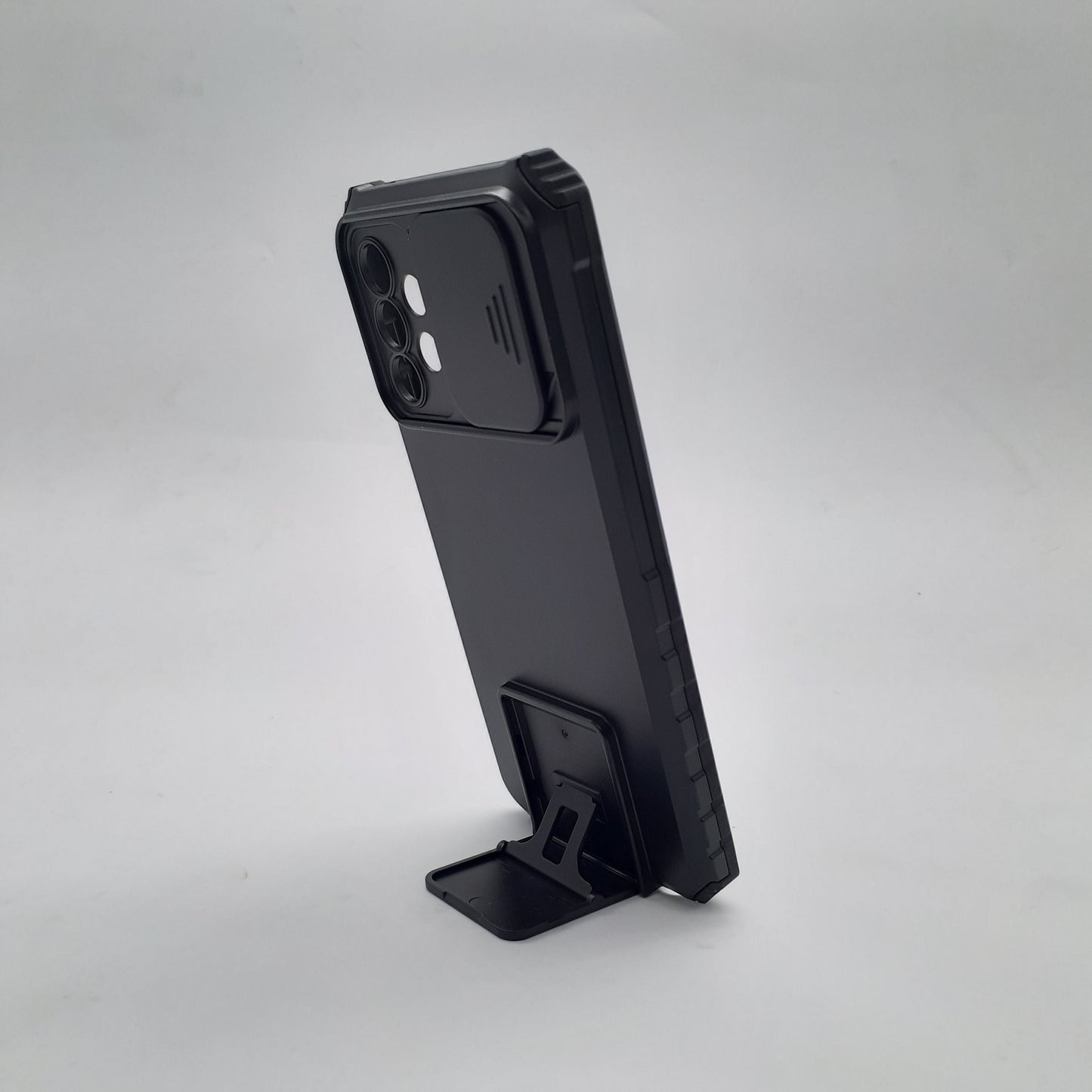 Samsung S22 Ultra Case, Heavy Duty Protective Cover with Sliding Camera Lens Protector and Built-in 360¡ Rotating Kickstand for Magnetic Car Mount.