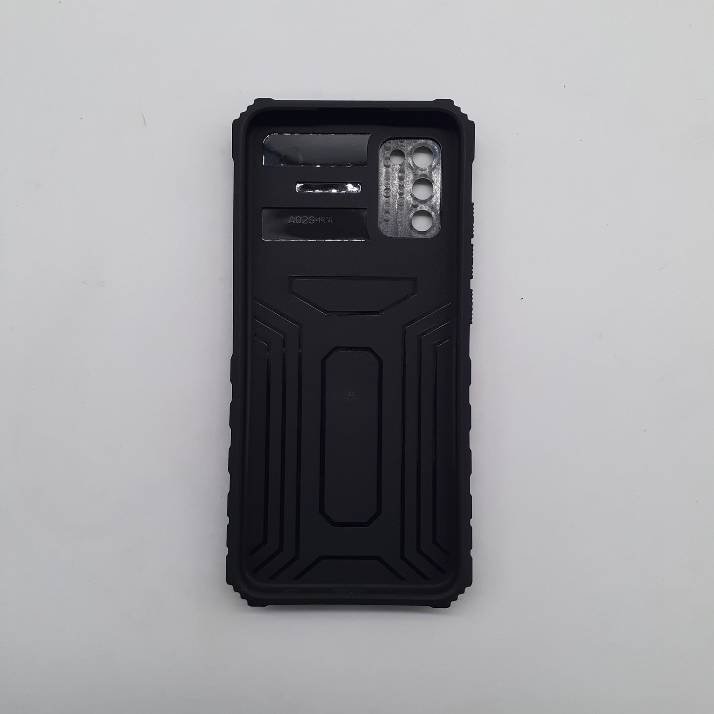 Samsung A02s Case, Heavy Duty Shockproof Protective Cover with Sliding Camera Lens Protector and Foldable Kickstand Built-in Stand
