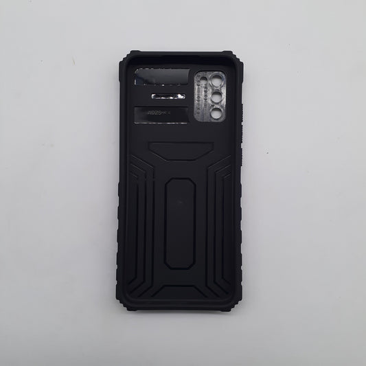 Samsung A02s Case, Heavy Duty Shockproof Protective Cover with Sliding Camera Lens Protector and Foldable Kickstand Built-in Stand