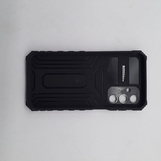 Samsung A15 Heavy Duty Protective Phone Case with Camera Lens Slide Cover and Integrated Kickstand for Hands-Free Viewing