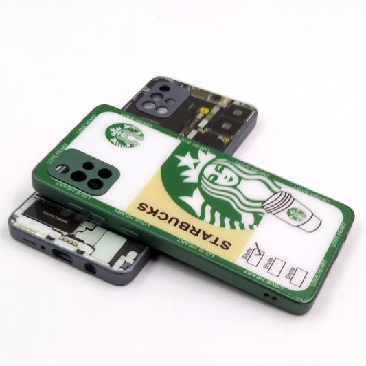 Samsung A71 pack of 2 Glass Back Covers Stabucks and Circuit Design
