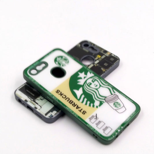 OPPO F9 pack of 2 Glass Back Covers Stabucks and Circuit Design