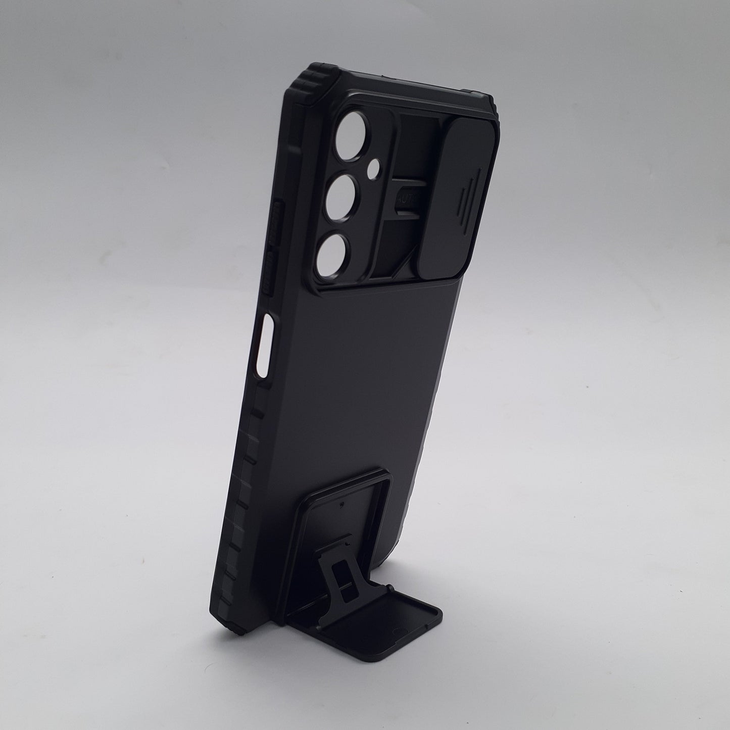 Samsung A05s Case with Sliding Camera Cover, Built-in 360¡ Rotatable Invisible Kickstand, Military Grade Shockproof Protective Magnetic Phone Case
