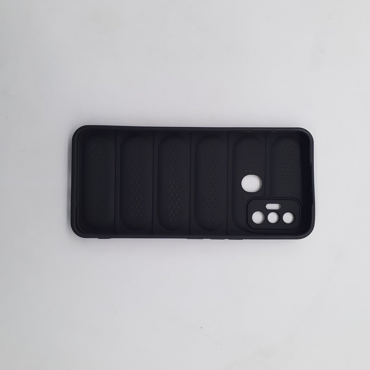 Tecno Spark 7 Heat Dissipation Design Strong TPU Material Phone Case Protective Cover Black