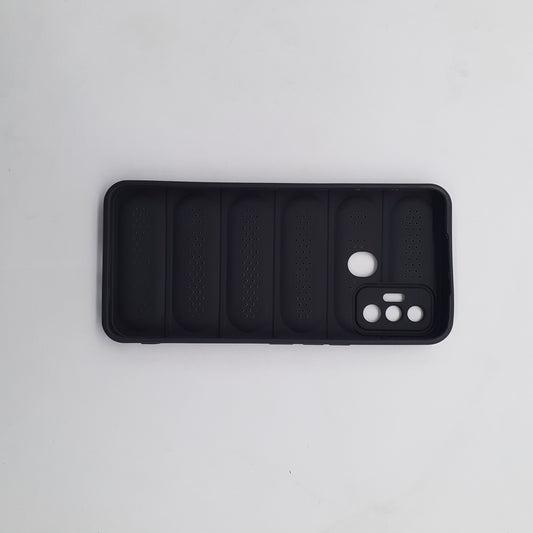 Tecno Spark 7 Heat Dissipation Design Strong TPU Material Phone Case Protective Cover Black