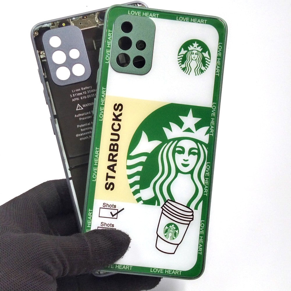 Samsung A71 pack of 2 Glass Back Covers Stabucks and Circuit Design
