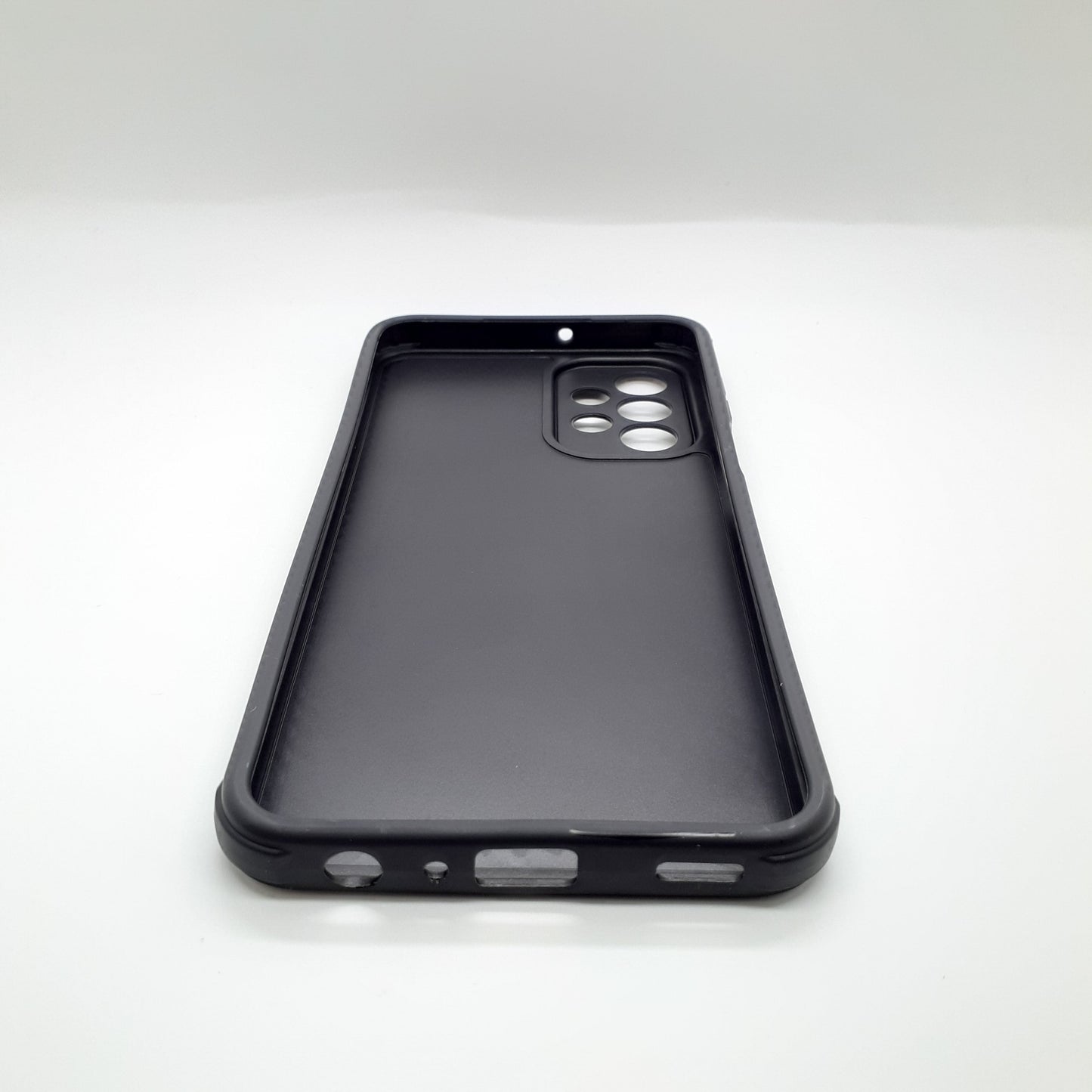 Samsung A23 Carbon Fiber texture Hard Rubber armour back cover shock-porof case