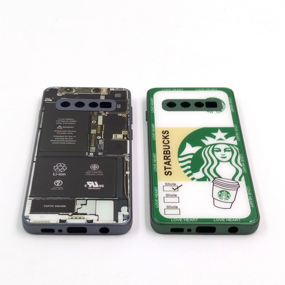 Samsung S10 pack of 2 Glass Back Covers Stabucks and Circuit Design