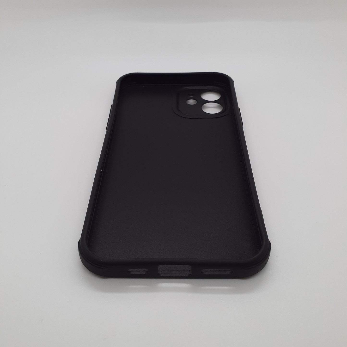 iPhone 12 Carbon Fiber texture Hard Rubber armour back cover shock-porof case