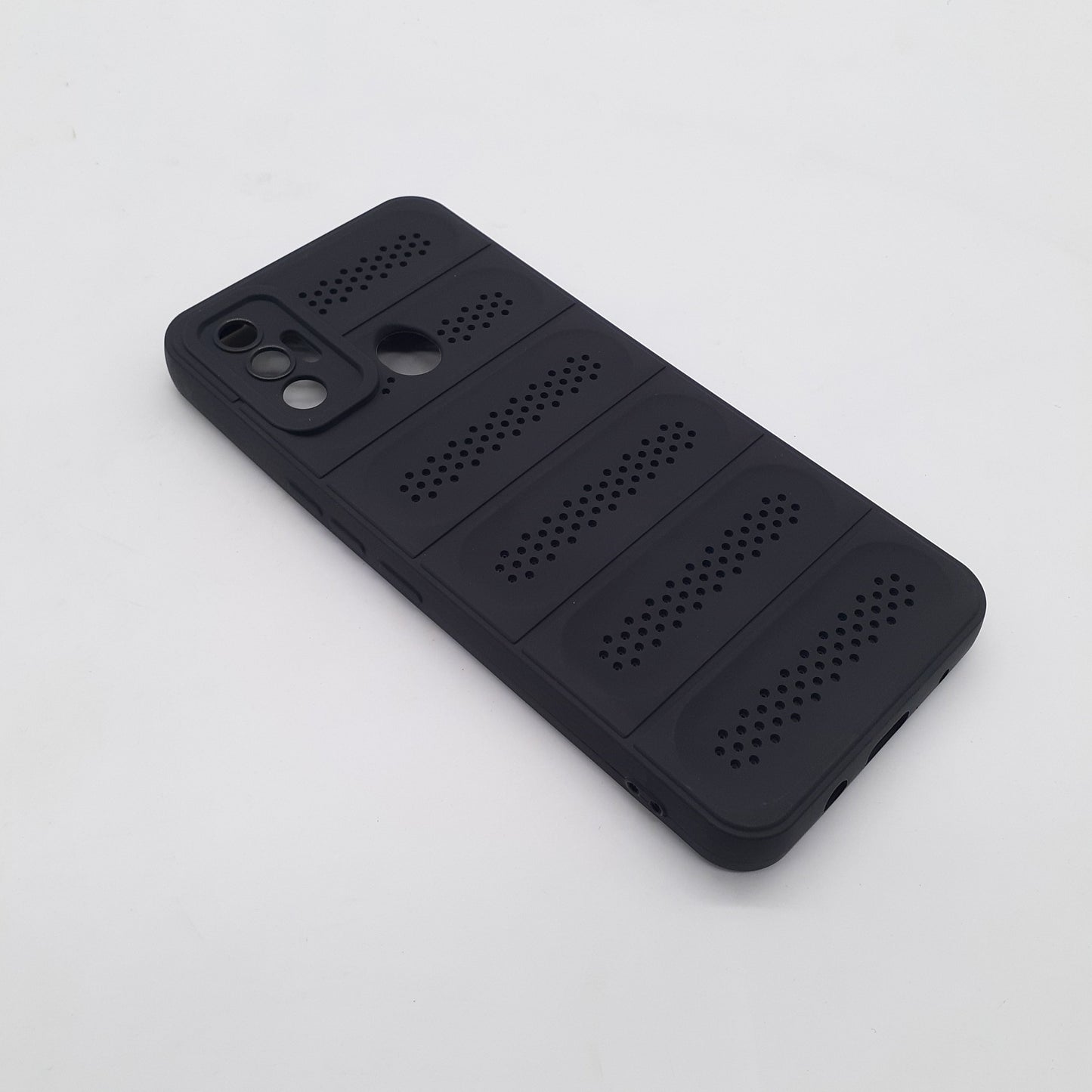 Tecno Spark 7 Heat Dissipation Design Strong TPU Material Phone Case Protective Cover Black
