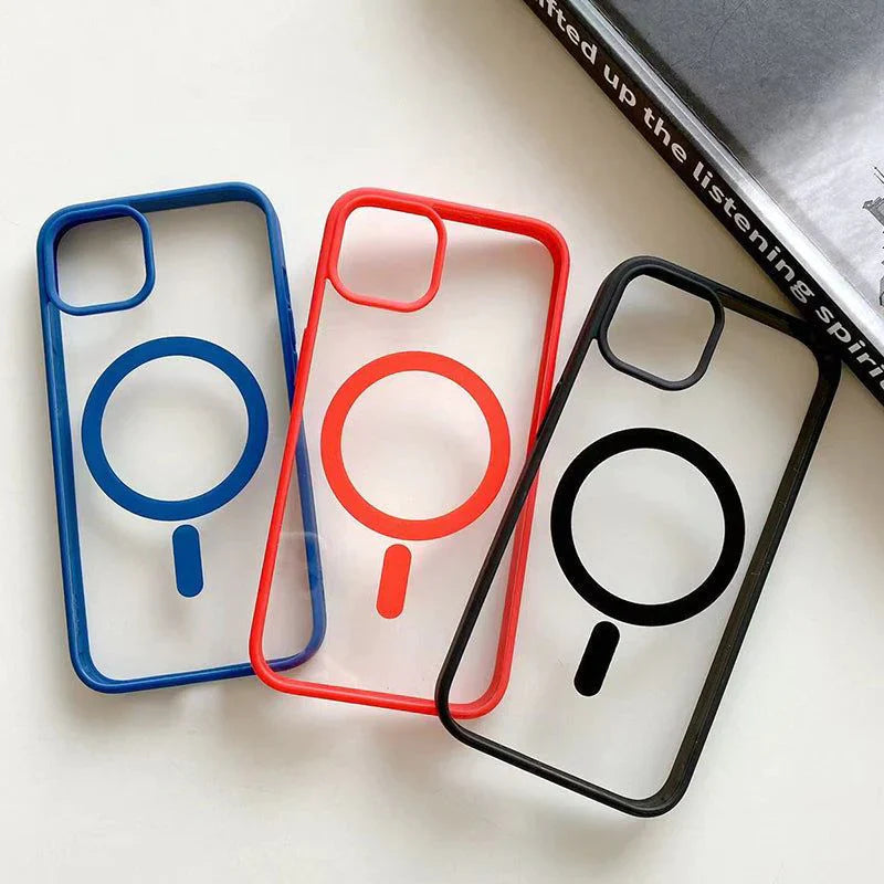 iPhone 15 Shockproof Matte Magsafe Case