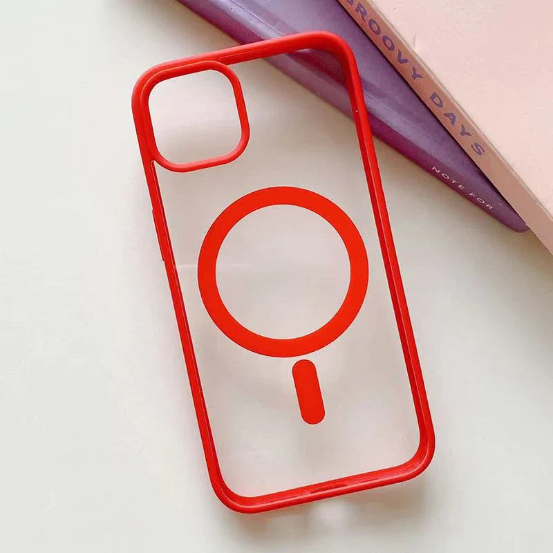iPhone 15 Pro Max Shockproof Matte Magsafe Case