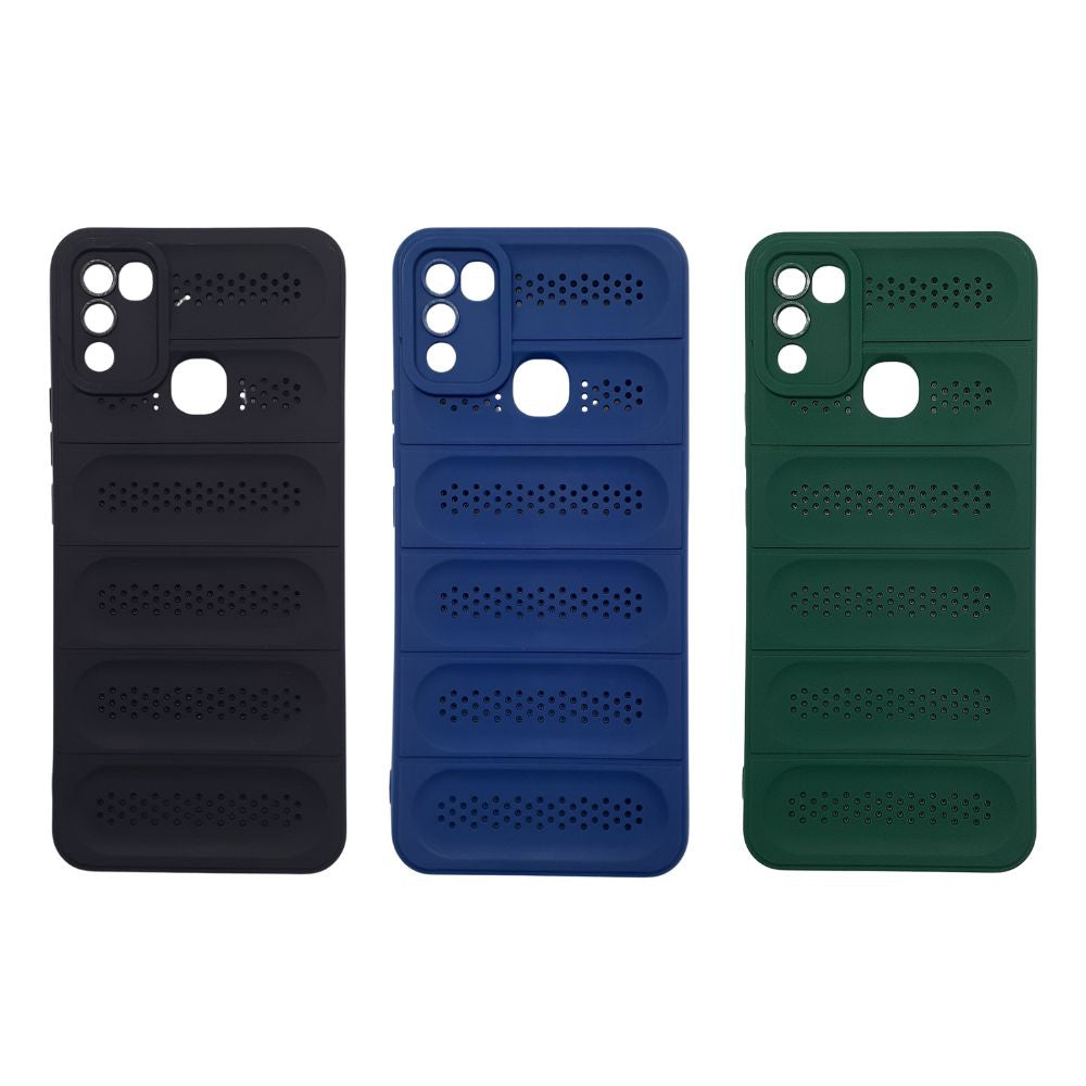 infinix Hot 10 Play Heat Dissipation Design Strong TPU Material Shockproof Clear Back Cover Case