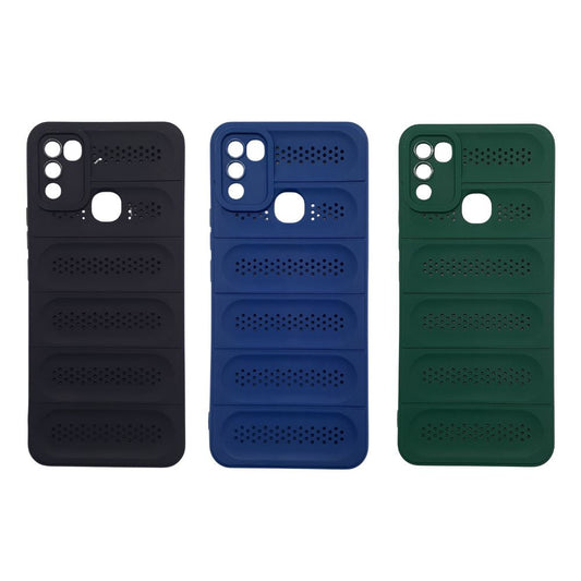 infinix Hot 10 Play Heat Dissipation Design Strong TPU Material Shockproof Clear Back Cover Case