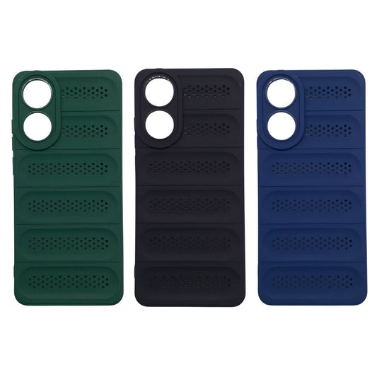 OPPO A78 Strong TPU Material Phone Case Heat Dissipation Shockproof Anti-Scratch Ultra Slim Rugged Bumper Cover
