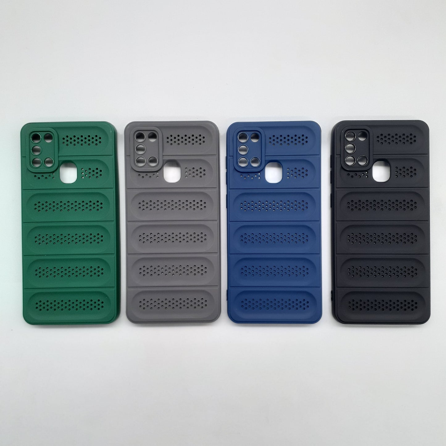 Samsung A21s Strong TPU Material Heat Dissipation Cooling Phone Case Shockproof Protective Cover with Enhanced Ventilation