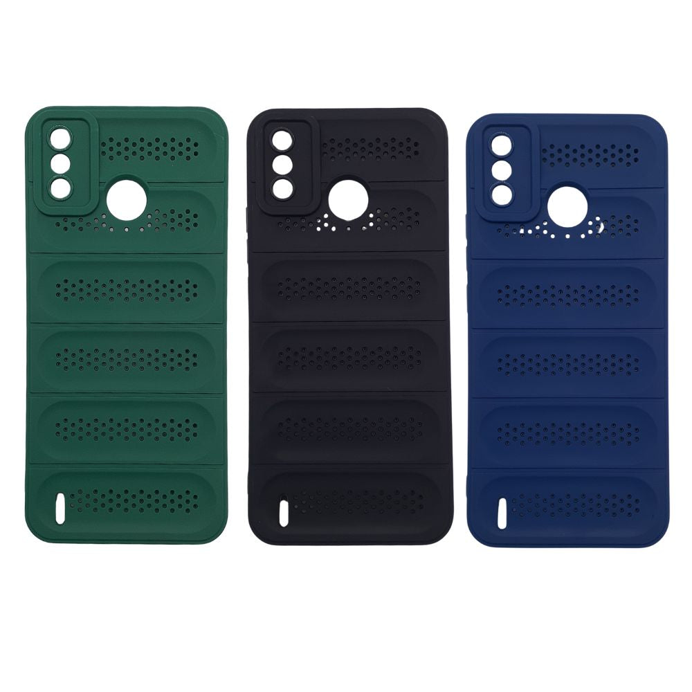 Tecno Spark 6 Go Phone Case Heat Disspation Design Strong TPU Meterial Shockproof Protective Cover
