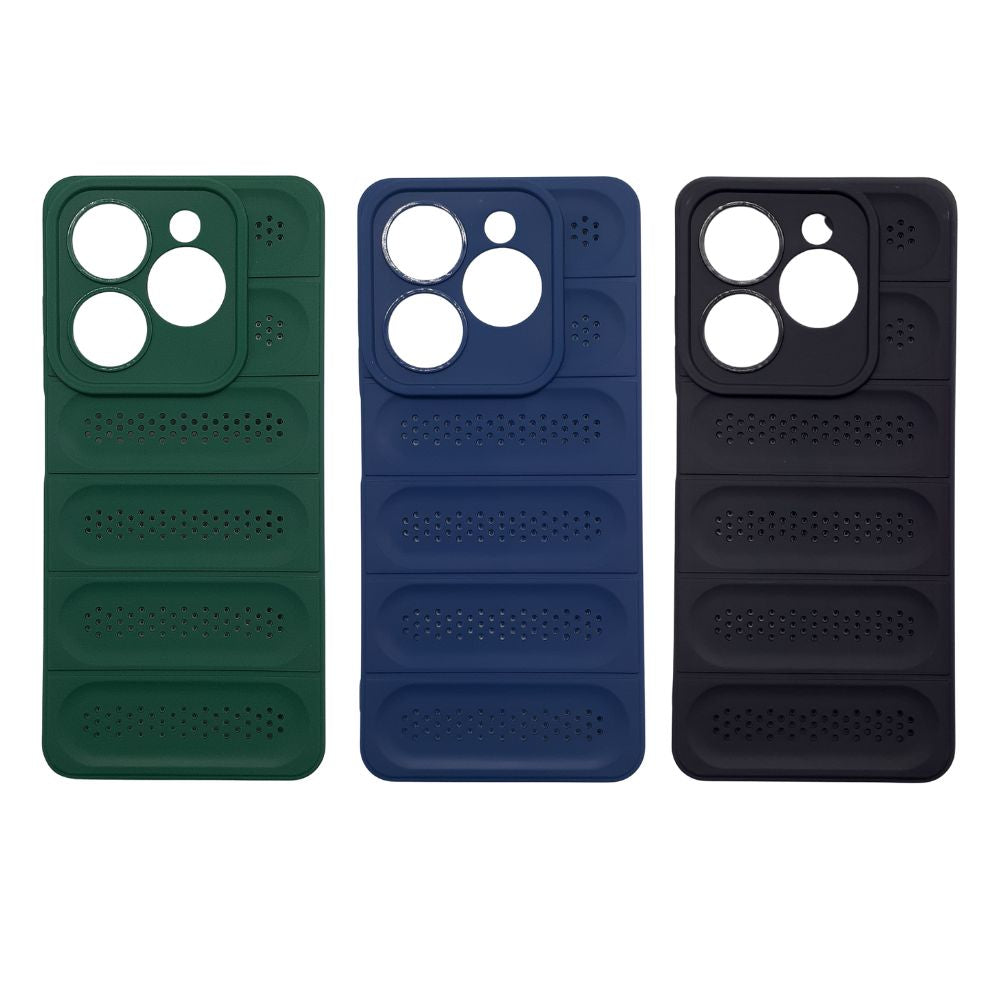 Tecno Spark Go 2024 Strong TPU Case Heat Dissipation Design Full Body Protective Shockproof Cover