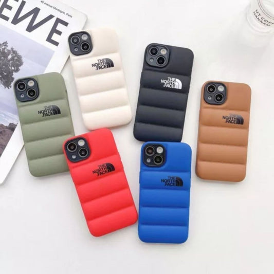 iPhone 14 Plus Puffer Jacket Case Shock-Absorbing Air Cushion Back Cover