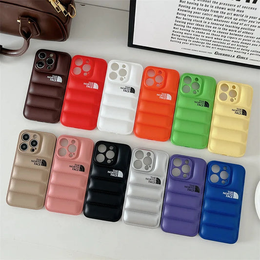 iPhone 15 Pro Puffer Jacket Case Shock-Absorbing Air Cushion Back Cover