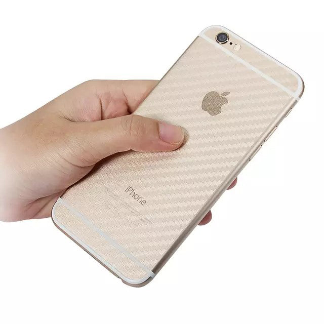 iPhone 6 Plus / 6s Plus carbon Back Clear Skin Sticker