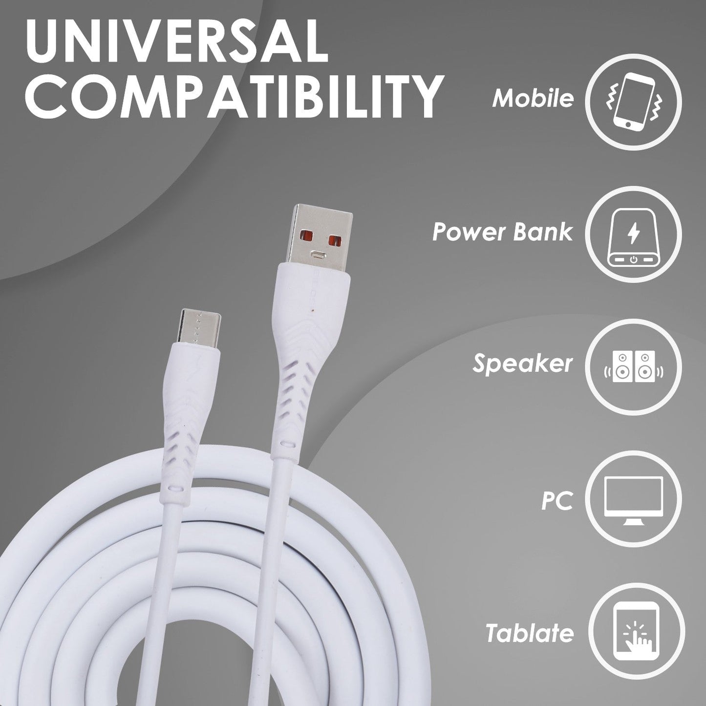 BIBOSHI Type C 3A Quick Fast Charge 1M Cable