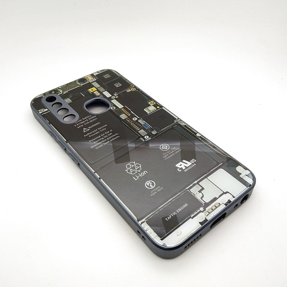 Circuit Board High Quality Hard Cover Full Camera Lens Protective Case for Vivo Y12