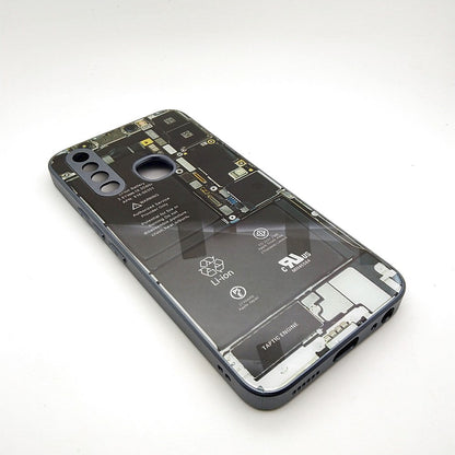 Circuit Board High Quality Hard Cover Full Camera Lens Protective Case for Vivo Y12