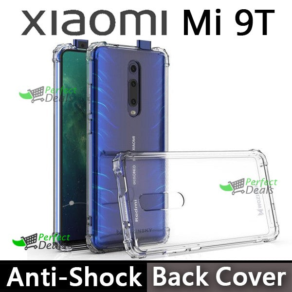 AntiShock Clear Back Cover Soft Silicone TPU Bumper case for Xiaomi Mi 9T