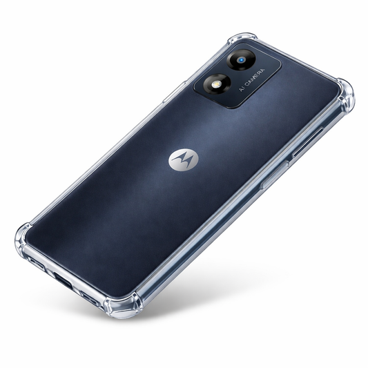 Motorola Moto E13 Clear Anti-Shock Case Heavy Duty Corner Bumper Cover