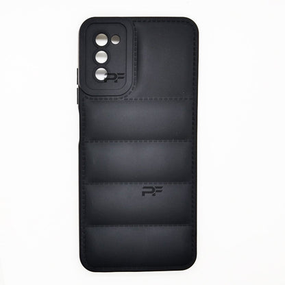 Puffer Case Jacket Cushion Back Cover for Samsung A03S