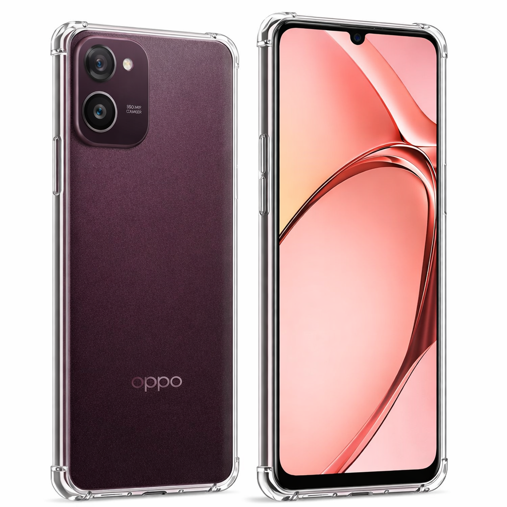 OPPO A3 Clear Anti-Shock Case Reinforced Bumper Protection