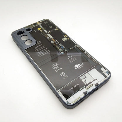 Circuit Board High Quality Hard Cover Full Camera Lens Protective Case for Samsung S21