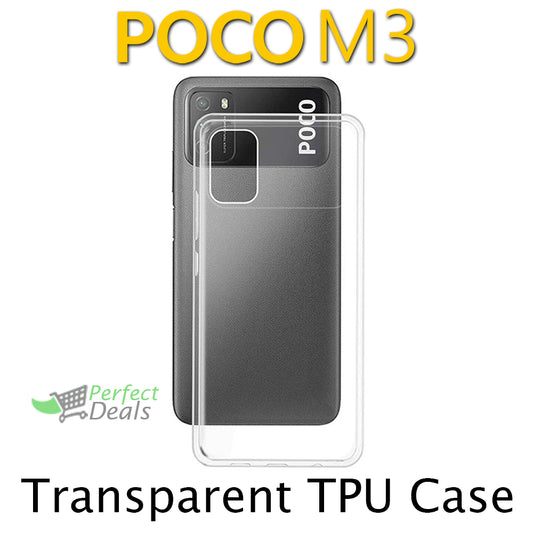 Transparent Clear TPU Case for Xiaomi POCO M3