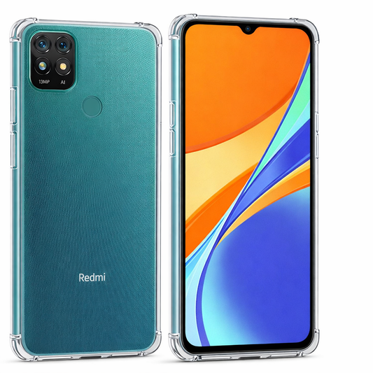 Redmi 9C Clear Anti-Shock Case Reinforced Drop Protection Cover