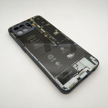 Circuit Board High Quality Hard Cover Full Camera Lens Protective Case for OPPO F17 Pro