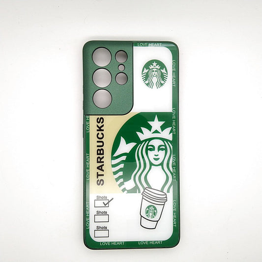 S21 ULTRA Starbucks Series High Quality Perfect Cover Full Lens Protective Transparent TPU Case For Samsung S21 ULTRA