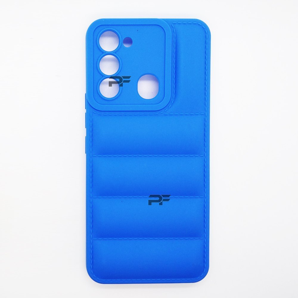 Puffer Case Jacket Cushion Back Cover for Techno SPARK 8C