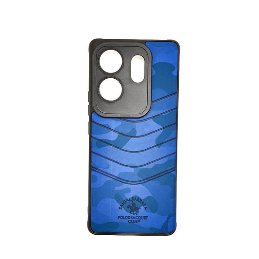 infinix ZERO 30 POLO clothe texture case velvet Back Cover Blue
