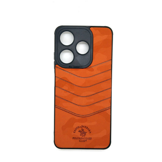 TECNO Spark 10C POLO clothe texture case velvet Back Cover Orange