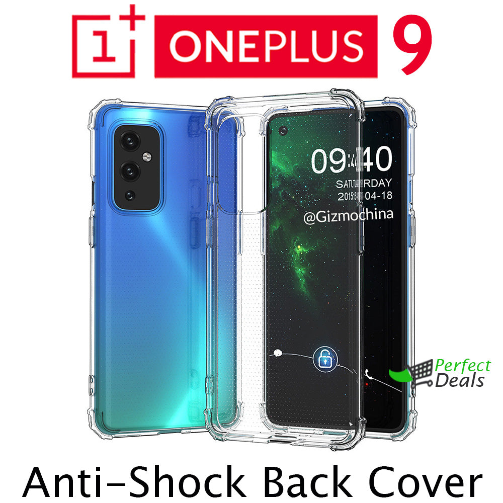 AntiShock Clear Back Cover Soft Silicone TPU Bumper case for Oneplus OnePlus 9