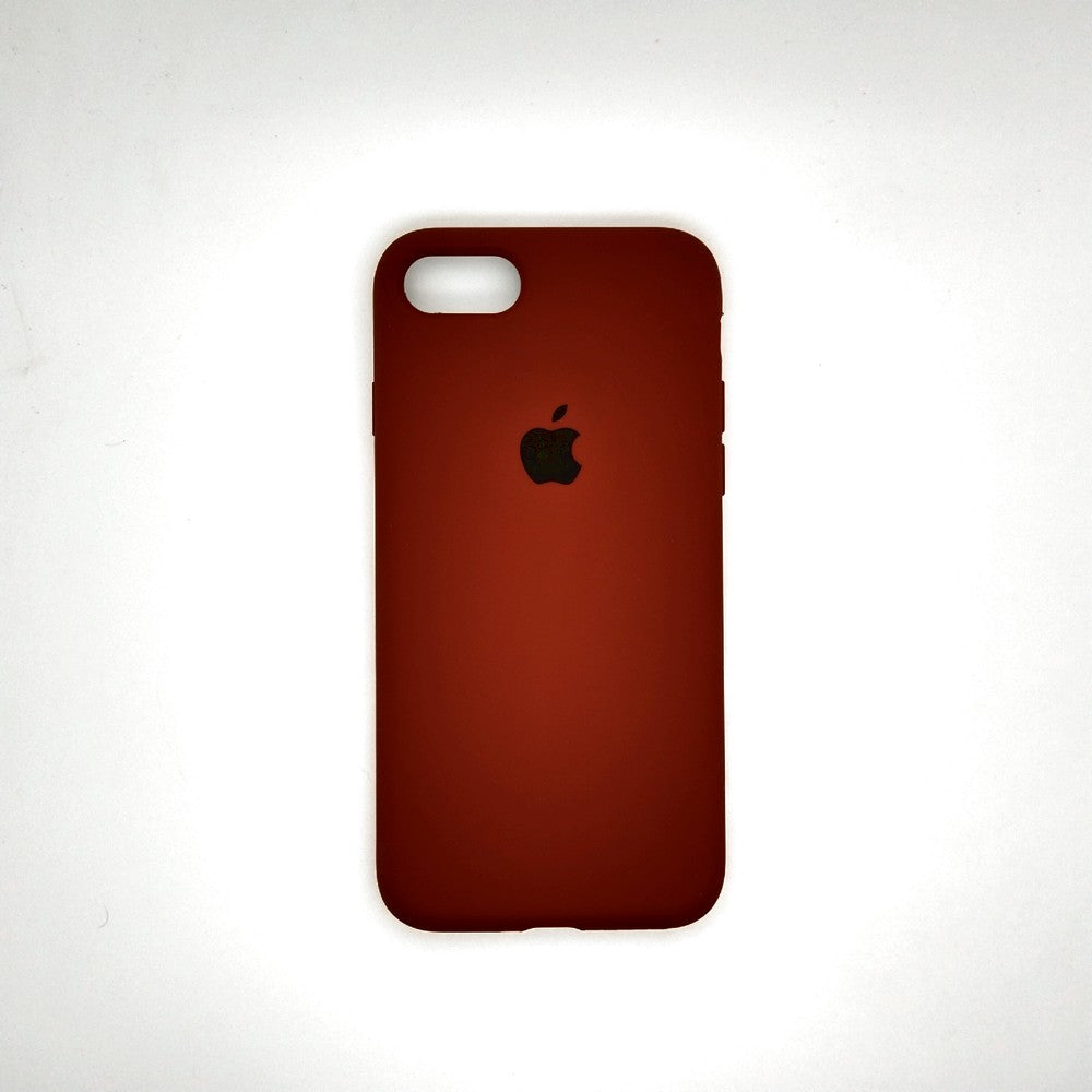 apple silicone case Velvet inner cover Hard back cover for iPhone 7 / 8